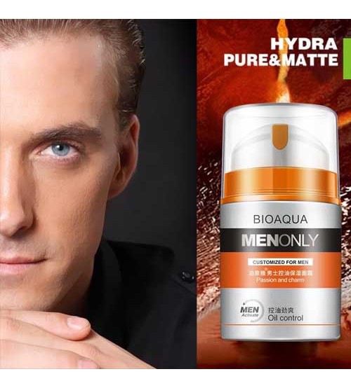 BIOAQUA MENONLY Customized Oil Control For Men Skin Care Anti-wrinkle Moisturizing Face Cream 50g